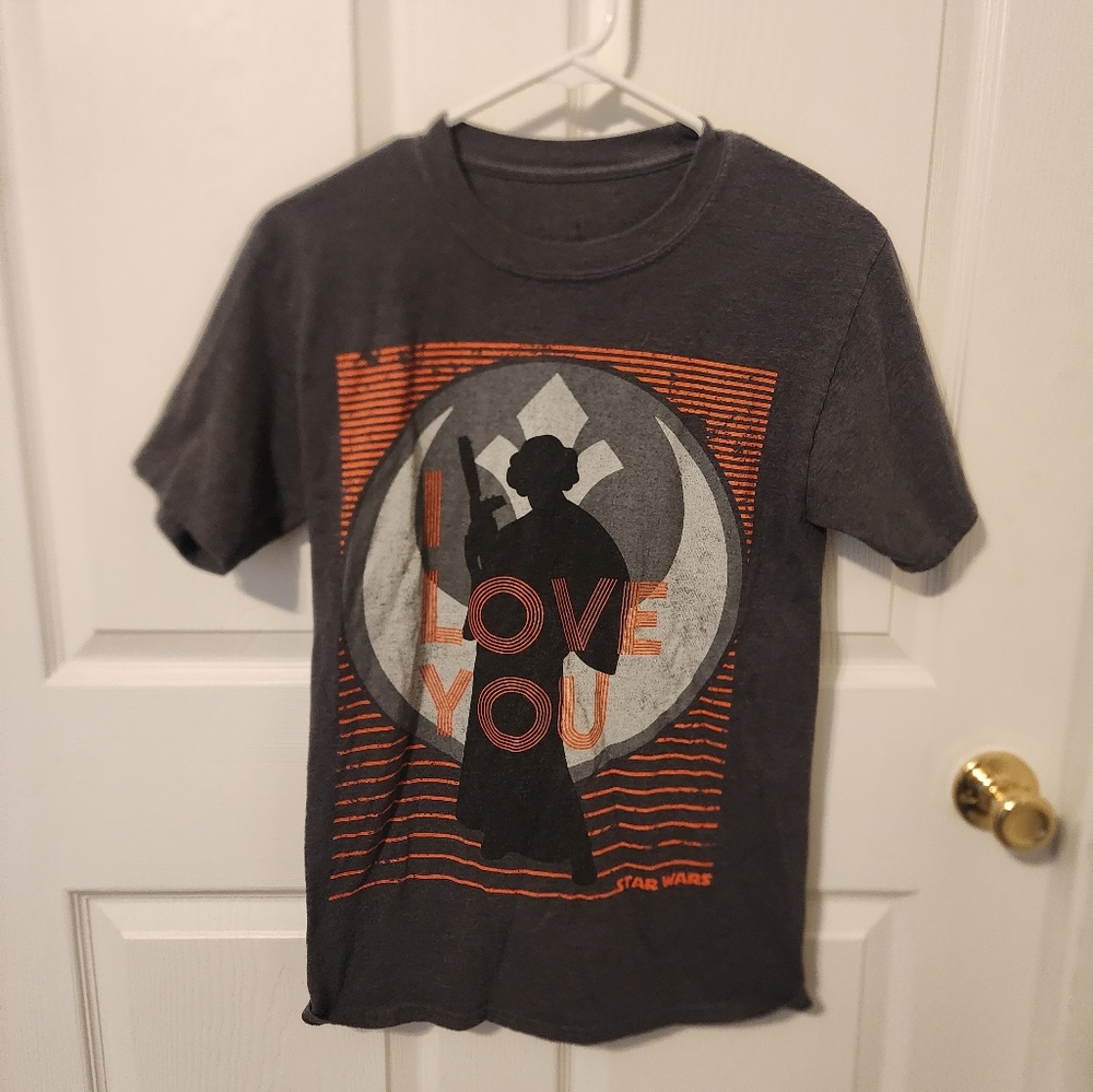 Princess Leia I Love You Shirt Universal Size S